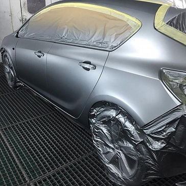 Покраска двери Opel Astra
