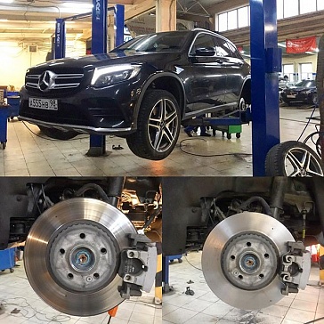 Проточка тормозных дисков Mercedes-Benz GLK-класс