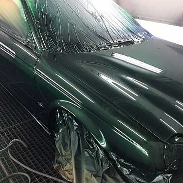 Покраска капота Jaguar S-Type