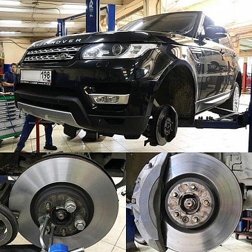 Проточка тормозных дисков Range Rover